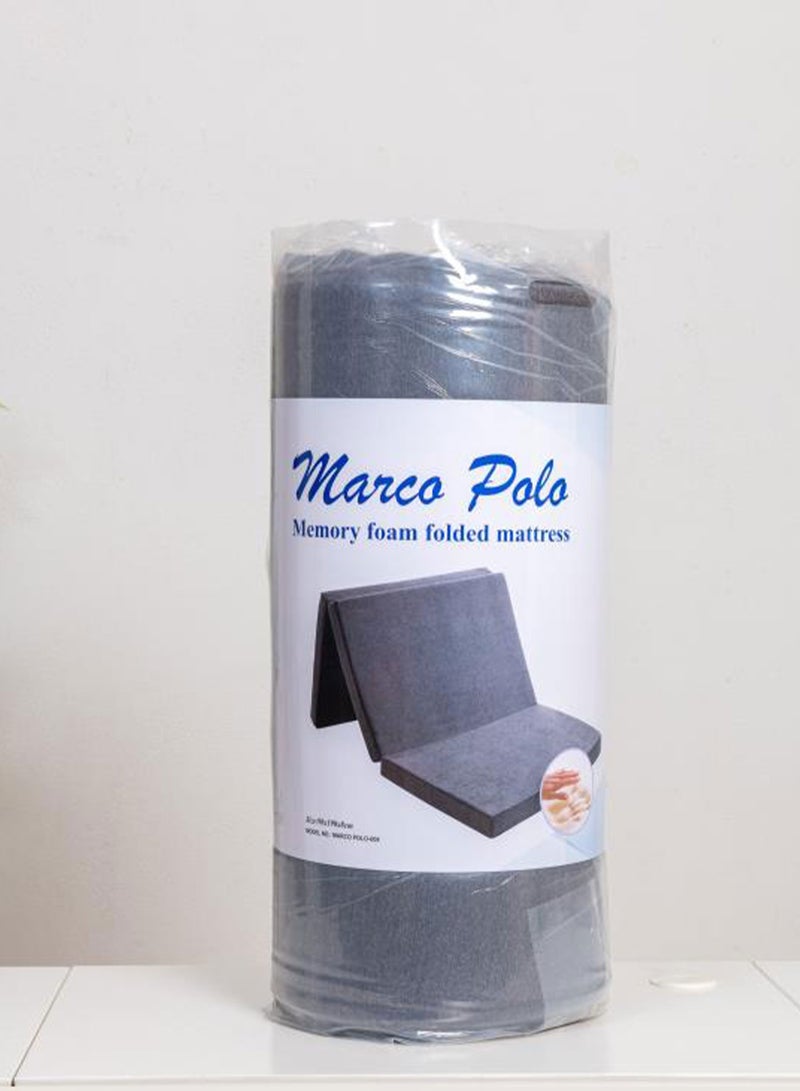 Marco Polo Foldable Memory Foam Mattress – 190×90 cm – Available in 6 cm & 8 cm Heights – Portable, Washable Cover & Carry Bag  - Image 3