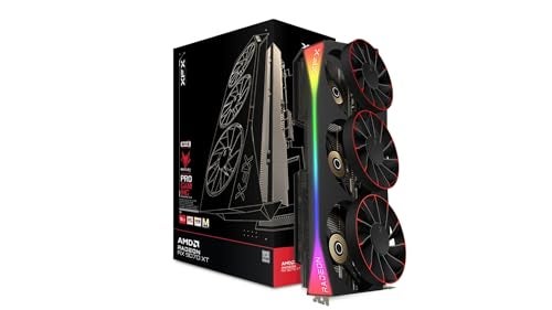 XFX Mercury AMD Radeon RX 9070XT OC Magnetic Air Edition with RGB 16GB GDDR6 HDMI 3xDP RDNA 4 RX97TMARGBA Graphics Card Desktop PC - Image 1