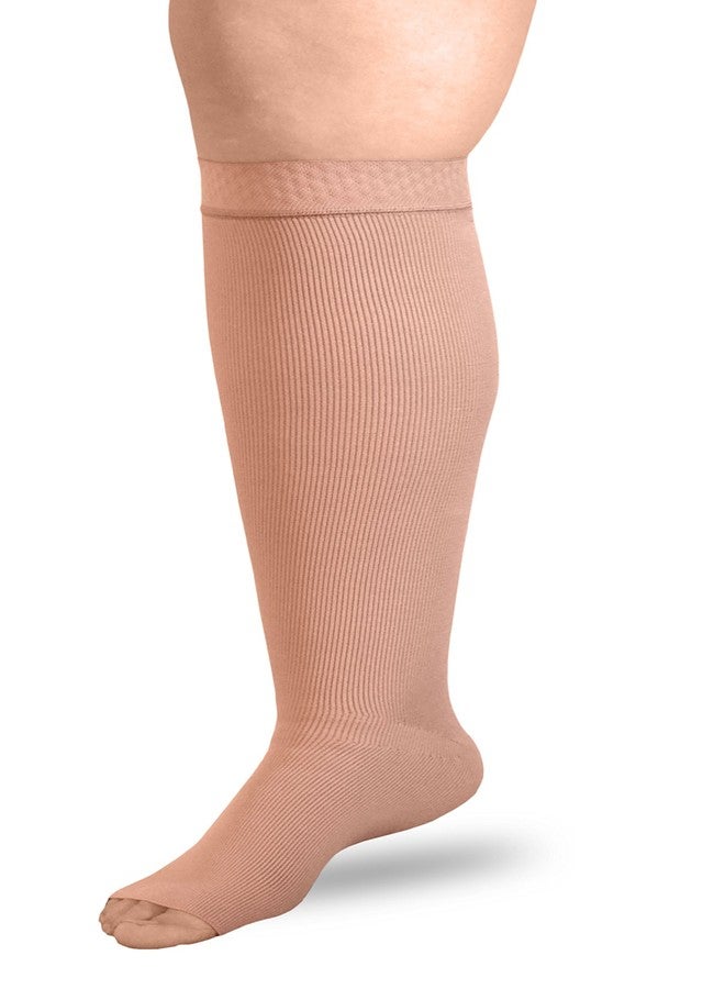 ExoStrong Below Knee (Tall Silicone X-Large, Beige) Compression Stockings