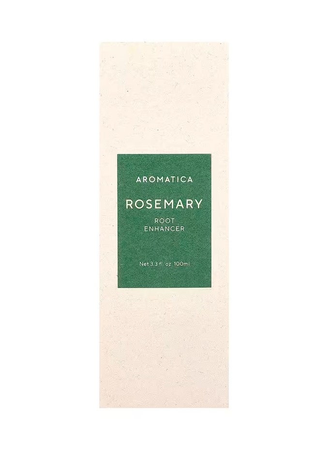 AROMATICA معزز جذور إكليل الجبل 3.38 أونصة / 100 مل - تغذية فروة الرأس بزيت إكليل الجبل المصنف غذائيًا - يخفف من حكة فروة الرأس والجافة والمتقشرة - خالي من الكبريتات والسيليكون والبارابين  - Image 1