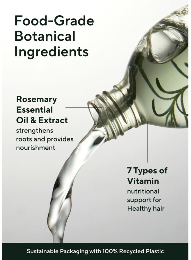 AROMATICA معزز جذور إكليل الجبل 3.38 أونصة / 100 مل - تغذية فروة الرأس بزيت إكليل الجبل المصنف غذائيًا - يخفف من حكة فروة الرأس والجافة والمتقشرة - خالي من الكبريتات والسيليكون والبارابين - Image 4
