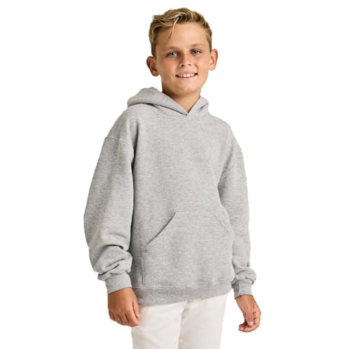 Soffe MJ Big Boys' Basic Hooded Sweatshirt, Red, X-Large - Image 4