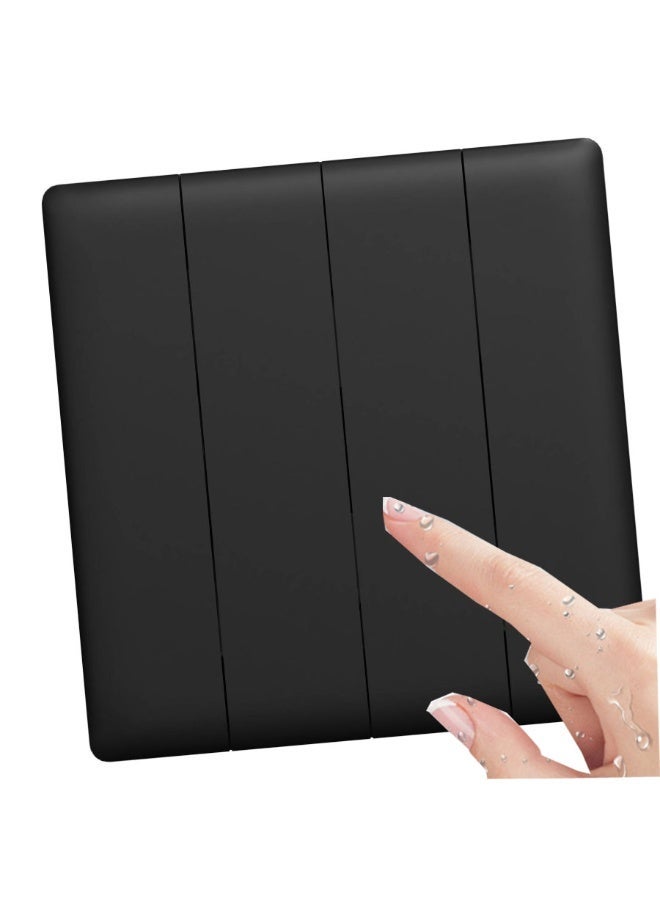 CL Black four-way electrical switch, modern and distinctive design. - Image 1