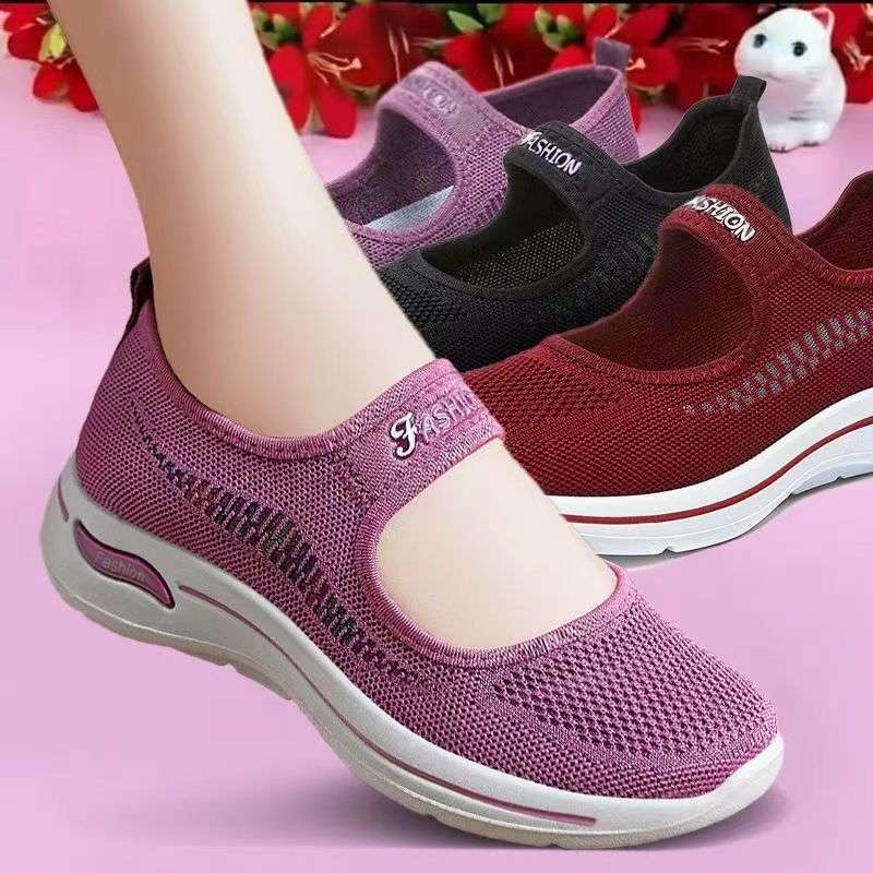 Old Beijing Cloth Shoes Women'S New Summer Breathable Mesh Non-Slip Soft Bottom Non-Tiring Foot Shoes For Elderly People - Image 1