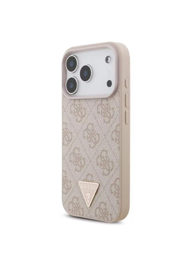 GUESS Guess MagSafe 4G PU Leather Case with Small 4G Logo & Wrist Strap for iPhone 17 Pro Max, Drop Protection, Slim Profile, Easy Snap-On, Sustainable Packaging, Comfortable Grip, Lightweight Design - Pink - Image 2