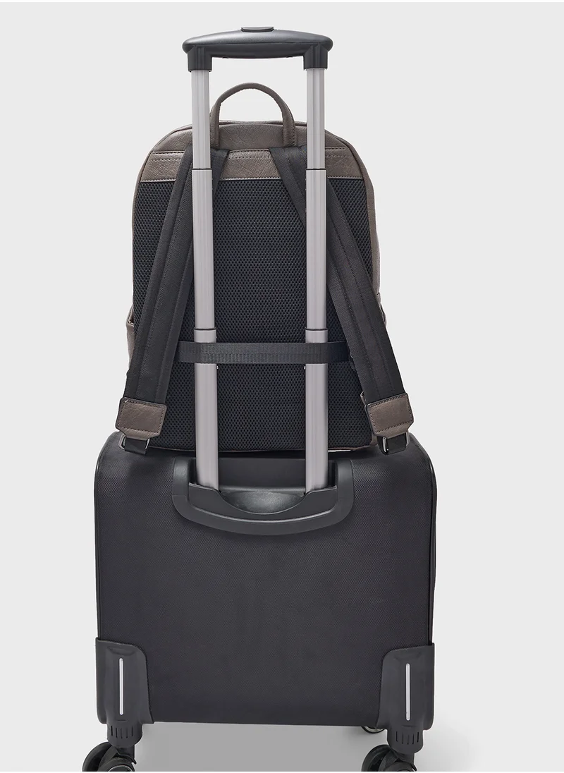 روبرت وود Premium Faux Leather Backpack