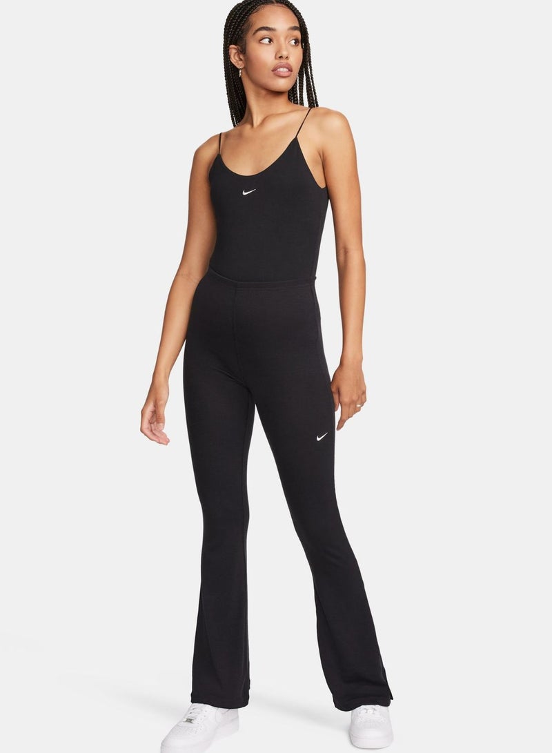 نايكي بنطال محبوك مضلع بخصر متوسط الارتفاع من نايكي سبورتس وير. - Image 5