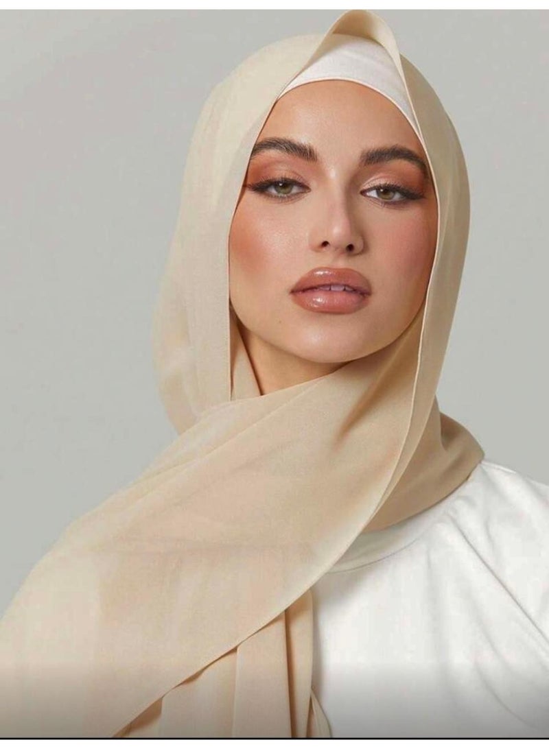 البنت الشرقية شال حجاب كريب ( شيفون ) - Image 1