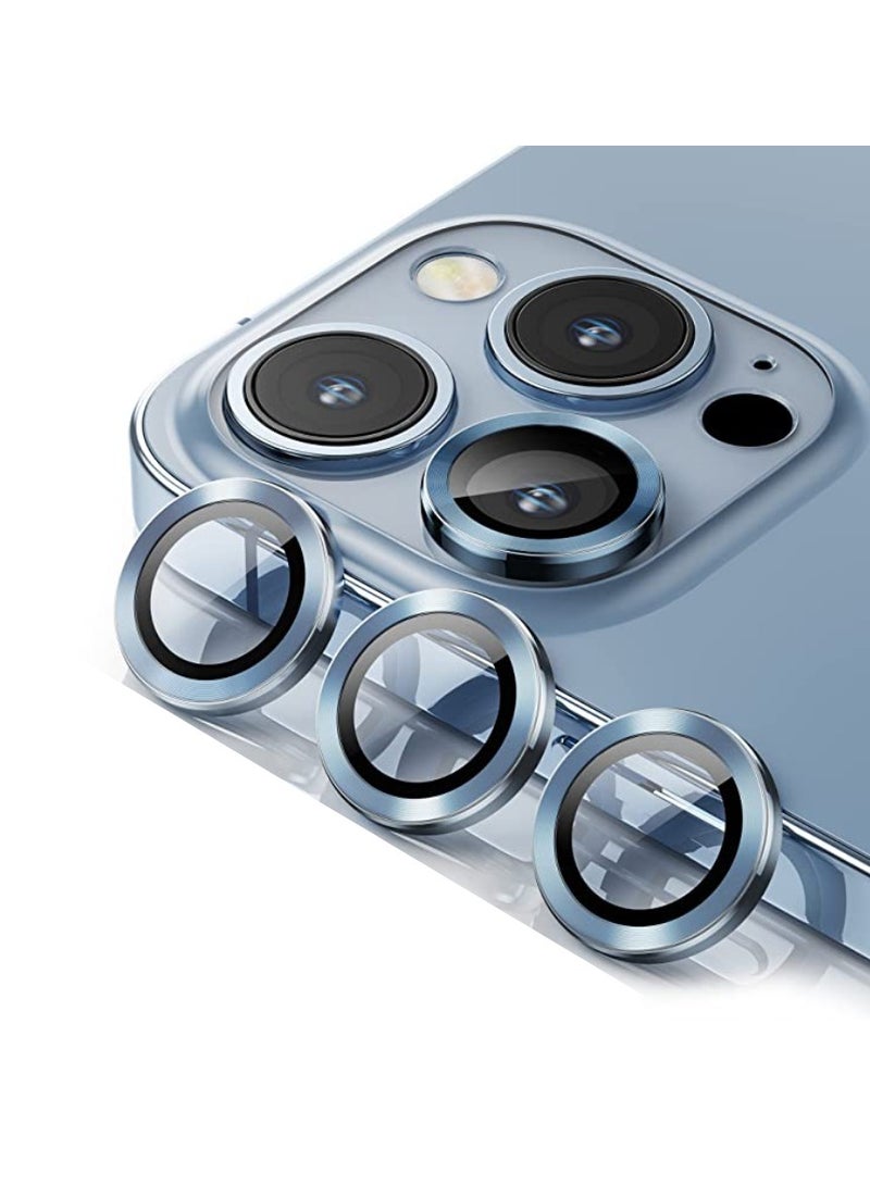 Digi Core واقي عدسة كاميرا iPhone متوافق مع غطاء عدسة كاميرا iPhone باللون الأزرق لهاتف Apple iPhone 13 Pro/13 Pro Max Sierra - Image 1