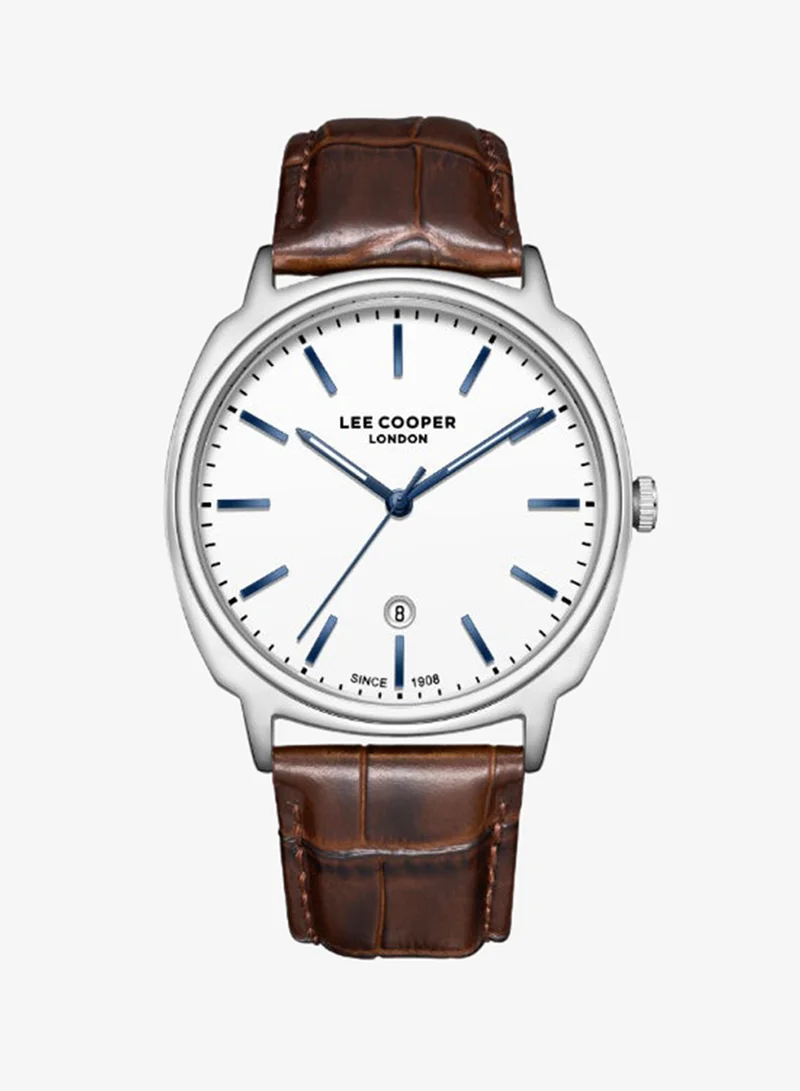 Lee Cooper Men's LEATHER Analog Watch LC08248.332 - 41 mm