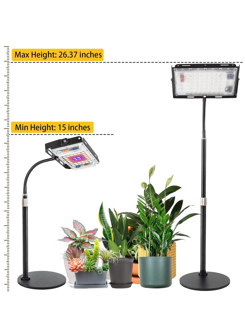 SYOSI - SYOSI Grow Light for Indoor Plants, Full Spectrum LED Plant Growing Light, Height Adjustable Desk Plant Growing Lamp, Small Grow Lamp with 4H/8H/12H Timer, 6-Level Brightness, Flexible Gooseneck - Image 1