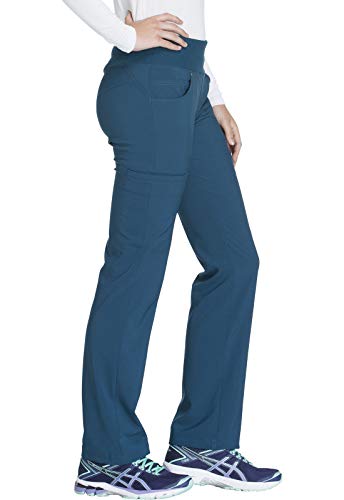 Cherokee iFlex CK002 Mid Rise Pull-On Pant Caribbean Blue S - Image 5