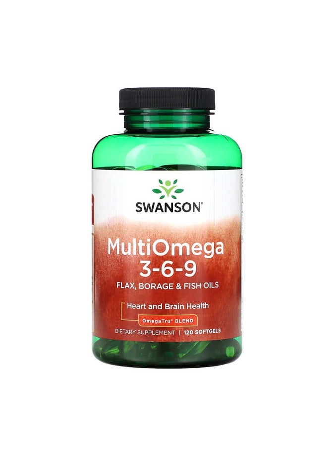 SWANSON MultiOmega 3-6-9, 120 Softgels