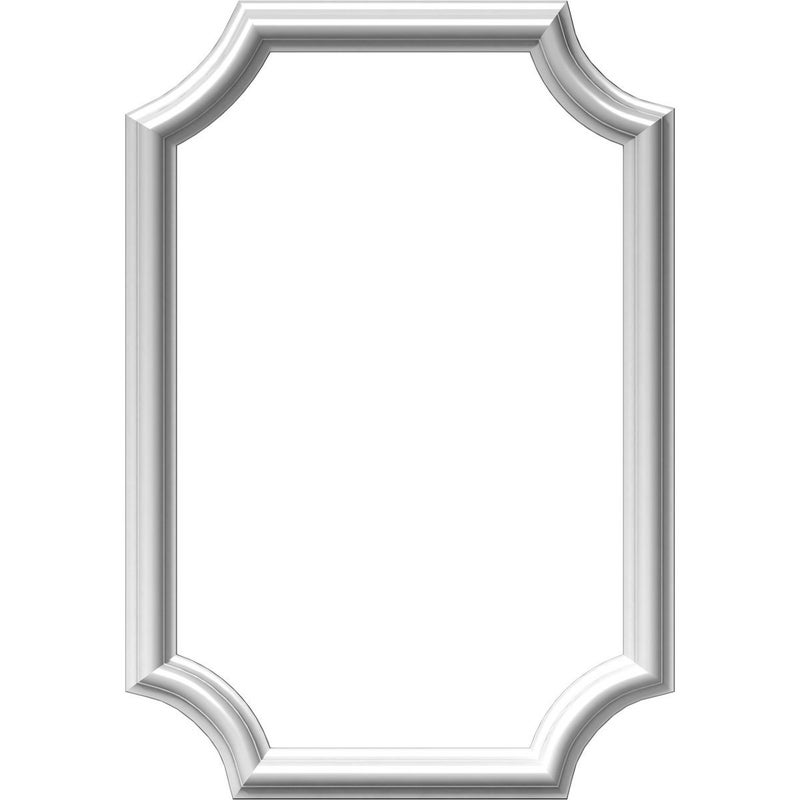 Ekena Millwork PNL16X24AS-02-CASE-4 Ashford Molded Scalloped Wainscot Wall Panel, 16" W x 24" H x 1/2" P, Factory Primed White, 4 Count - Image 4