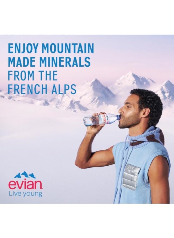 Evian Naturally Bottled Filtered Mineral Drinking Water 24x 500 ML - Image 2