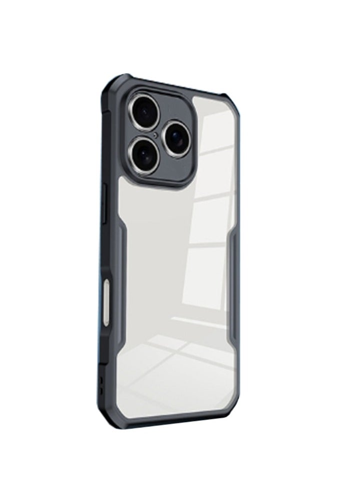 Generic - Case Cover for Apple iPhone 16 Plus 5G, Ultra-Thin Lightweight Cover Soft TPU Bumper, Acrylic Clear Back Mobile Phone Case Cover Black - Image 1