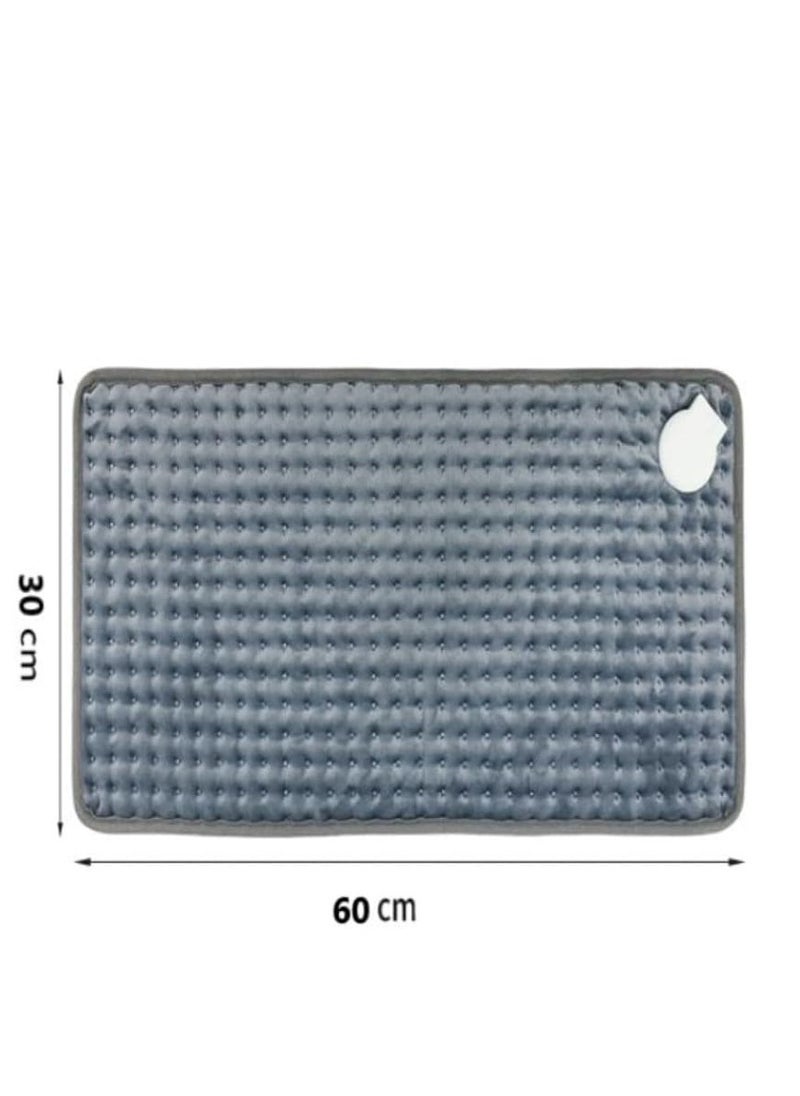 PENG GENERAL Heating Pad Heat Electric Blanket 12in x 24in Heating Pad Soft Flannel Grey  - Image 5