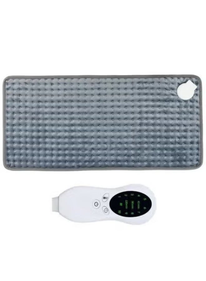 PENG GENERAL Heating Pad Heat Electric Blanket 12in x 24in Heating Pad Soft Flannel Grey - Image 1