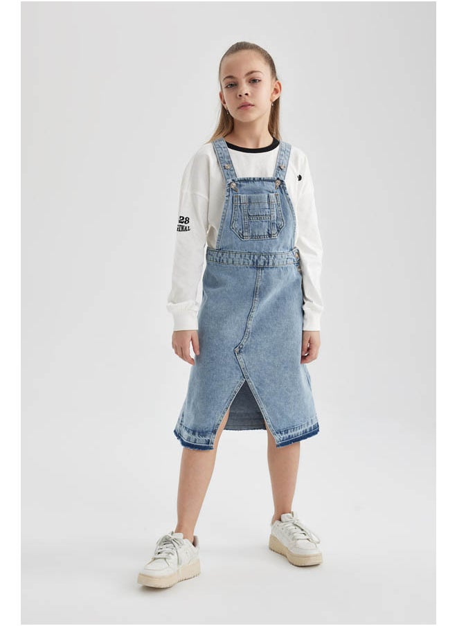 DeFacto - Girl Jumpsuit Sleeveless Denim Jump Suit - Image 1