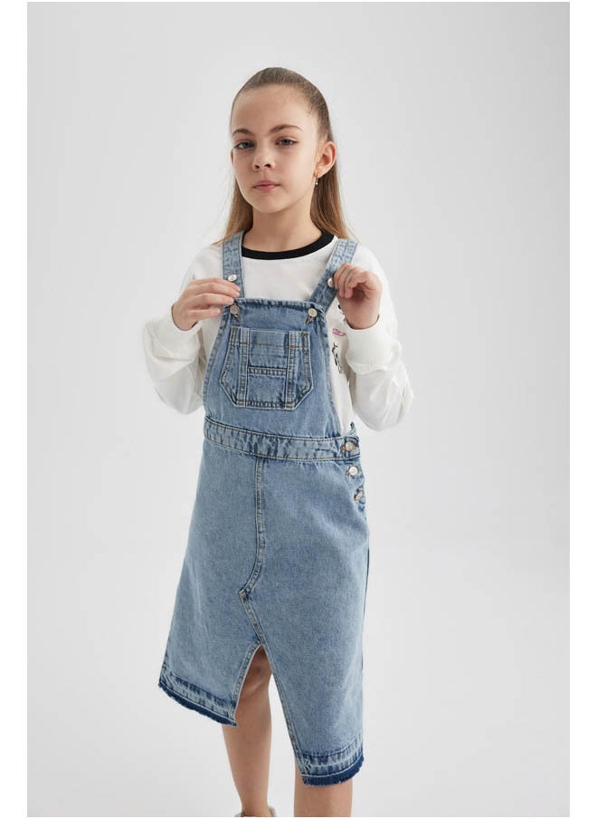 DeFacto - Girl Jumpsuit Sleeveless Denim Jump Suit - Image 1