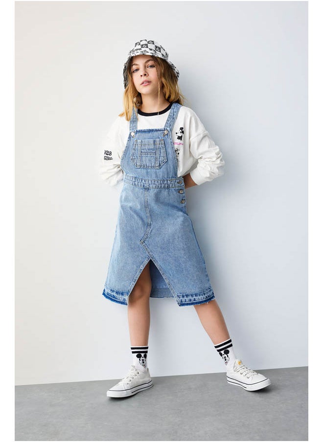 DeFacto - Girl Jumpsuit Sleeveless Denim Jump Suit - Image 1