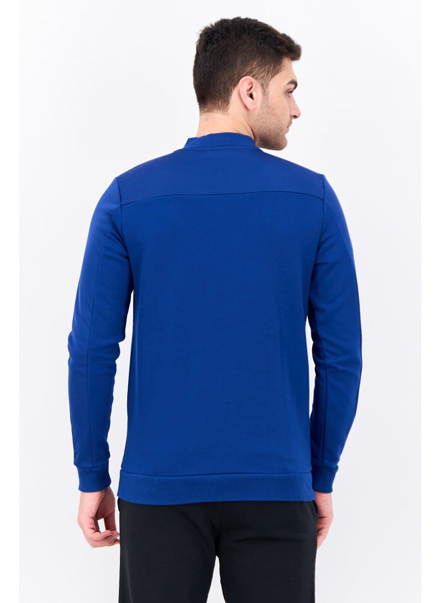 PUMA Men Slim Fit Long Sleeve Outdoor Full Zip Sweatshirt, Blue  - Image 3