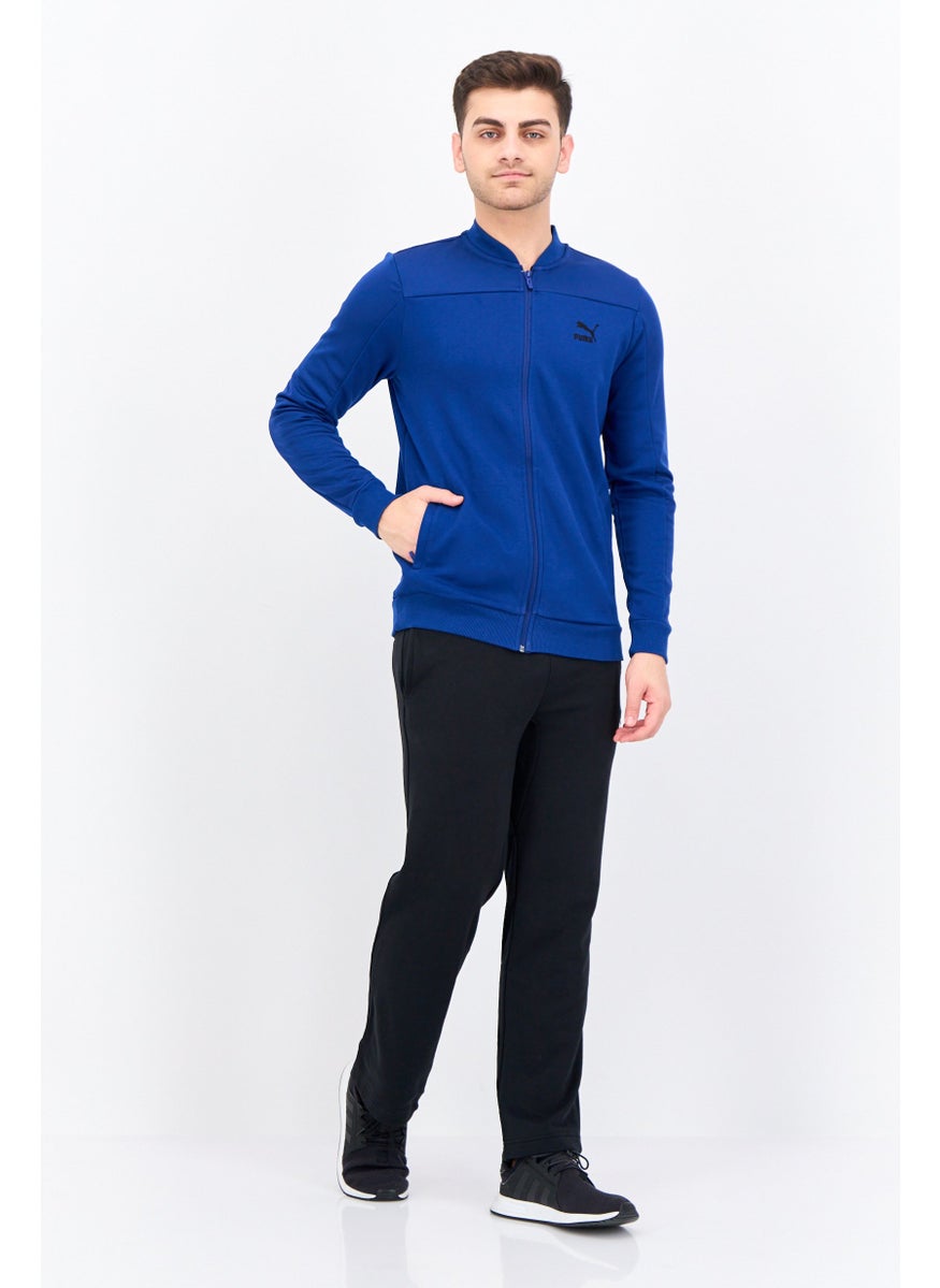 PUMA Men Slim Fit Long Sleeve Outdoor Full Zip Sweatshirt, Blue  - Image 4