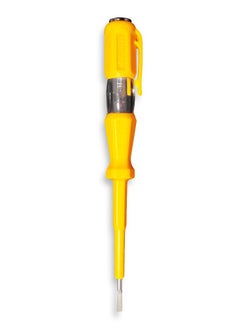 ABC Electrical testing screwdriver with built-in indicator light 500V that automatically lights up when an electric current is detected, made of plastic for high-quality insulation, sharp flat head suitable for simple screwing and tightening, as well as testing function  - Image 1