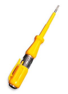 ABC Electrical testing screwdriver with built-in indicator light 500V that automatically lights up when an electric current is detected, made of plastic for high-quality insulation, sharp flat head suitable for simple screwing and tightening, as well as testing function  - Image 2