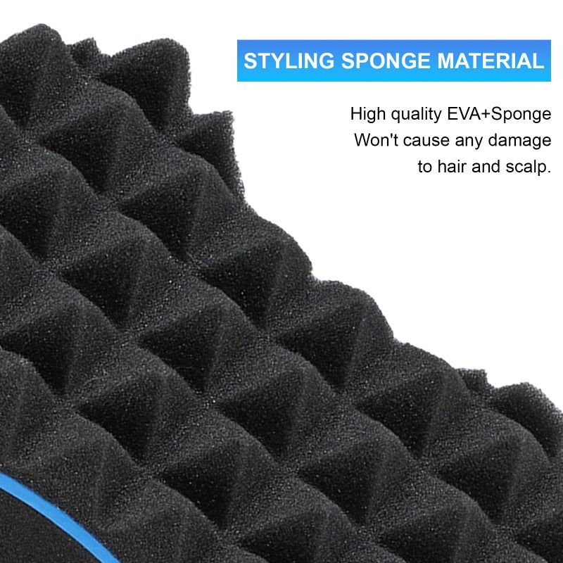 Supaze Hair Sponge for Curls, Small Holes Hair Sponges for Men Curls, Curling Sponge for Men Double-sided, Hair Sponges for Natural Hair Women, Twist Brush, Hair Twist Tool 1Pcs - Image 2