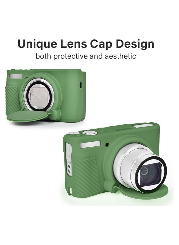 Canon SX740 Camera Bag Accessory Set 【with 2 LCD tempered film】, silicone protective case compatible with Canon PowerShot SX730 SX740 HS digital camera - Image 3