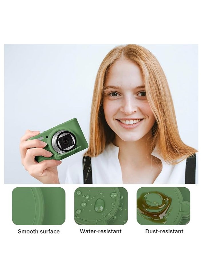 Canon SX740 Camera Bag Accessory Set 【with 2 LCD tempered film】, silicone protective case compatible with Canon PowerShot SX730 SX740 HS digital camera - Image 5