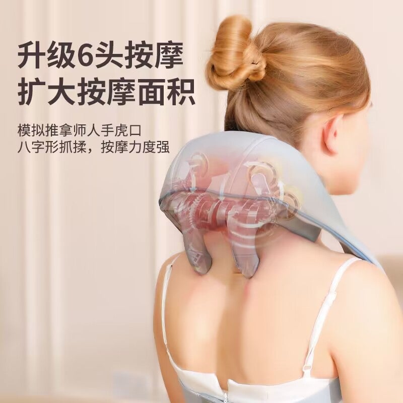 Massage Shawl Multifunctional Cervical Neck Shoulder Trapezoid Muscle Massager Factory Massager Heating Kneading Shawl - Image 3