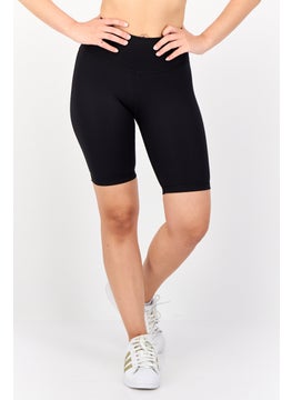 Adidas Women Tight Fit Optime Bike Training Shorts, Black  - Image 1