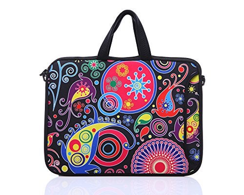 YIDA 10-Inch Laptop Shoulder Sleeve Case and Tablet Bag for most 9.7" 10" 10.1" 10.2" Ipad/Notebook/eBook/Readers (classic colourful) - Image 2