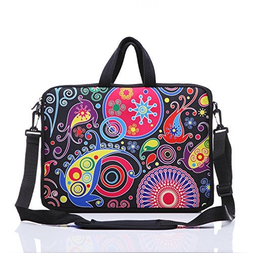 YIDA 10-Inch Laptop Shoulder Sleeve Case and Tablet Bag for most 9.7" 10" 10.1" 10.2" Ipad/Notebook/eBook/Readers (classic colourful) - Image 1