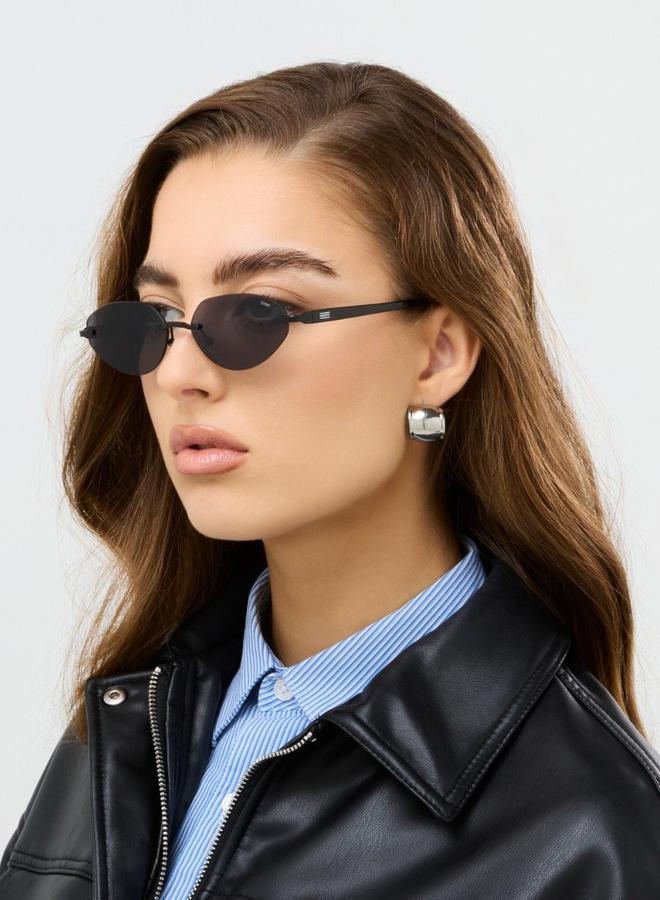 بلاك أوت نظارات شمسية بيضاوية للجنسين بلاك آوت كلارنس - Image 5