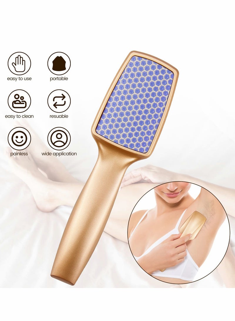 Excefore Hair Removal Eraser with Handle, Painless Crystal Hair Remover Tools with Handle, Magic Crystal Hair Eraser - Image 3