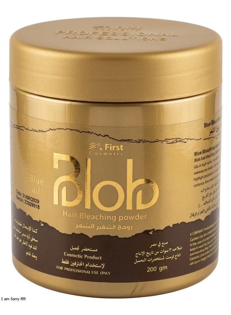 Blob Hair Blonde Powder Blue Jar, 200g