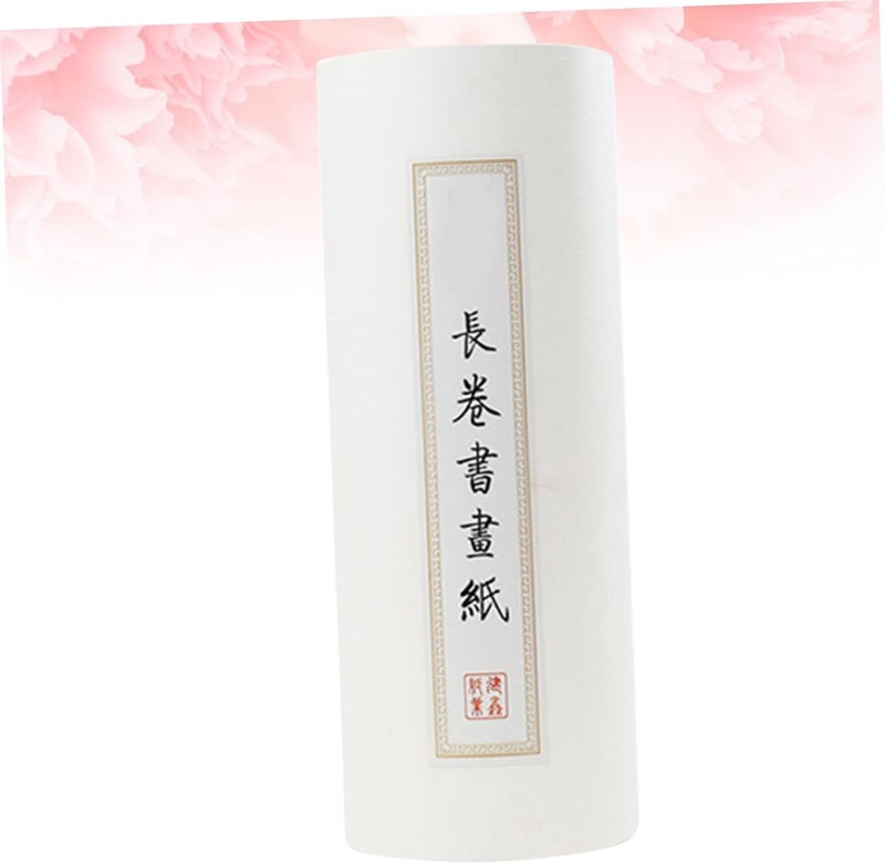 Parliky Thickened Chinese Art Rice Paper Long Scroll Semi-raw Semi-Cooked Xuan Paper for Calligraphy Painting Ink Brush Writing Beginners and Artists - Image 1