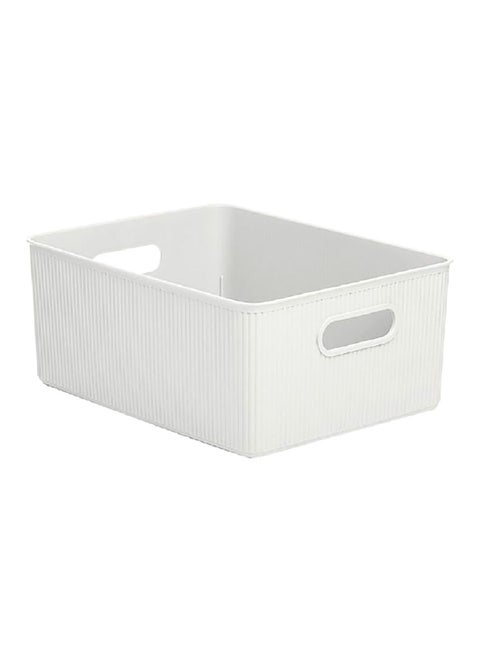 Impact Resistance Rectangular Multi Purpose Storage Basket White 15 L 7010301