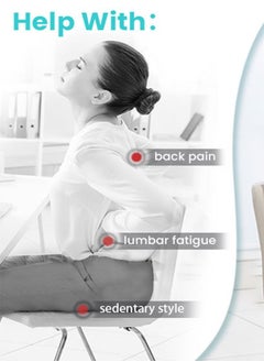 Generic Gel Seat Cushion Non slip Orthopedic Gel and Memory foam Cushion for Tailbone Pain Lumbar Chair car seat home and Living room  - Image 2