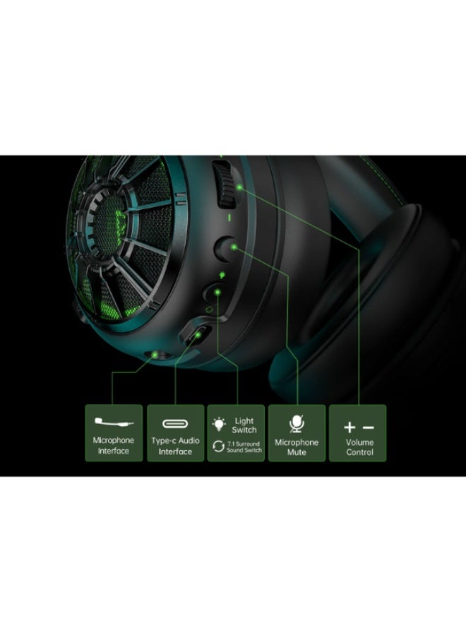 EKSA E5000 Star Engine Pro 3-in-1 Wired Gaming Headset - Black - Image 3