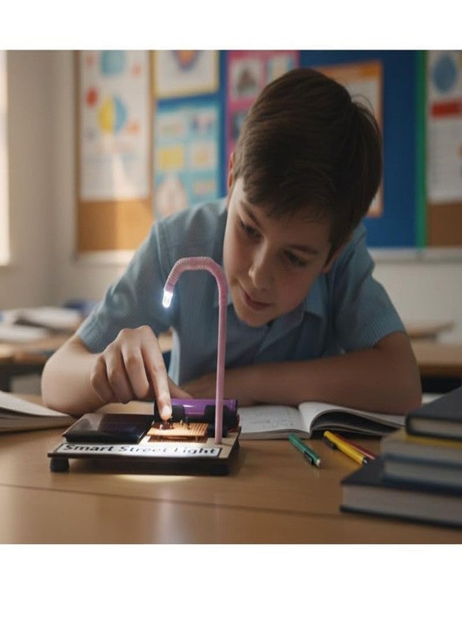 ESPtronics مجموعة أدوات مشروع علمي لإضاءة الشوارع بألواح شمسية ذكية أوتوماتيكية من ESPtronics، نموذج عملي باستخدام نظام استشعار LDR ونظام تشغيل/إيقاف، تعليم العلوم والتكنولوجيا والهندسة والرياضيات لطلاب المدارس - Image 5