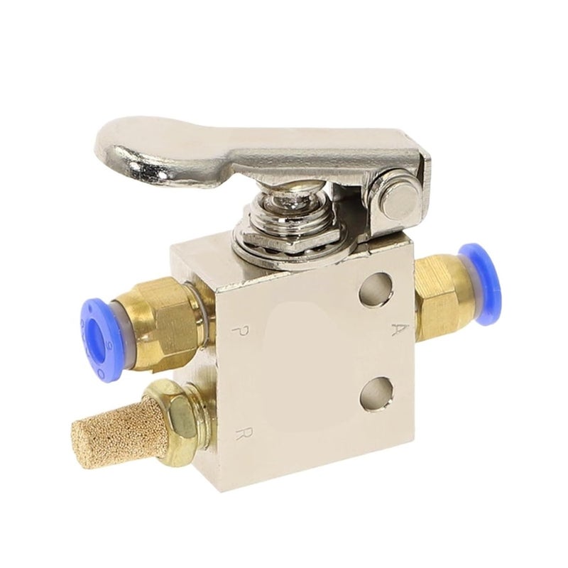 TAC2 31P 4MM صمام ميكانيكي هوائي للهواء زر تبديل واحد داخل خارج للضغط - Image 1