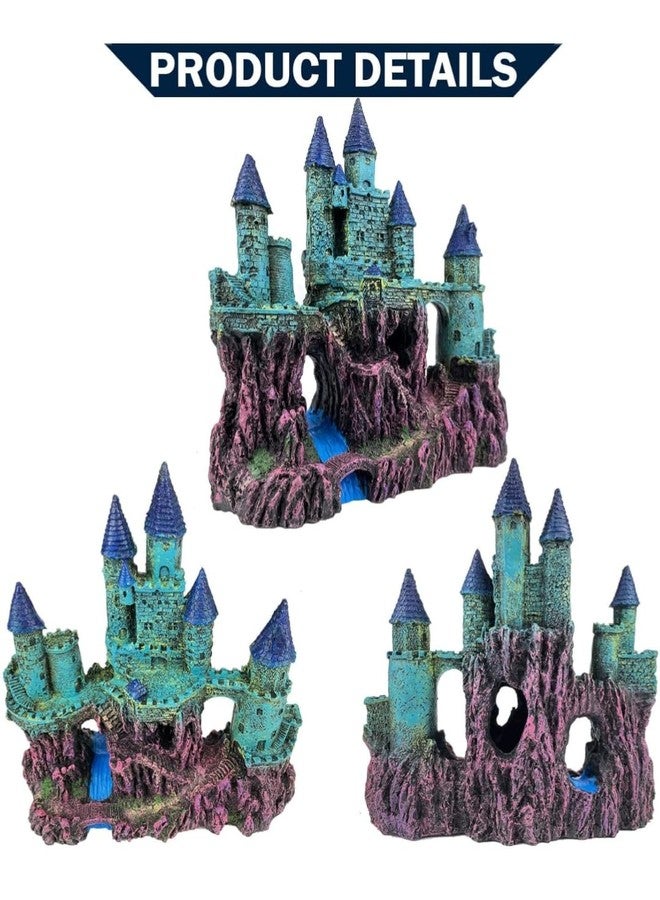 Mistletoe Resin Ancient Castle Fish Tank Aquarium Accessories Fish Hide House Beautiful Aquarium Dec - Image 3