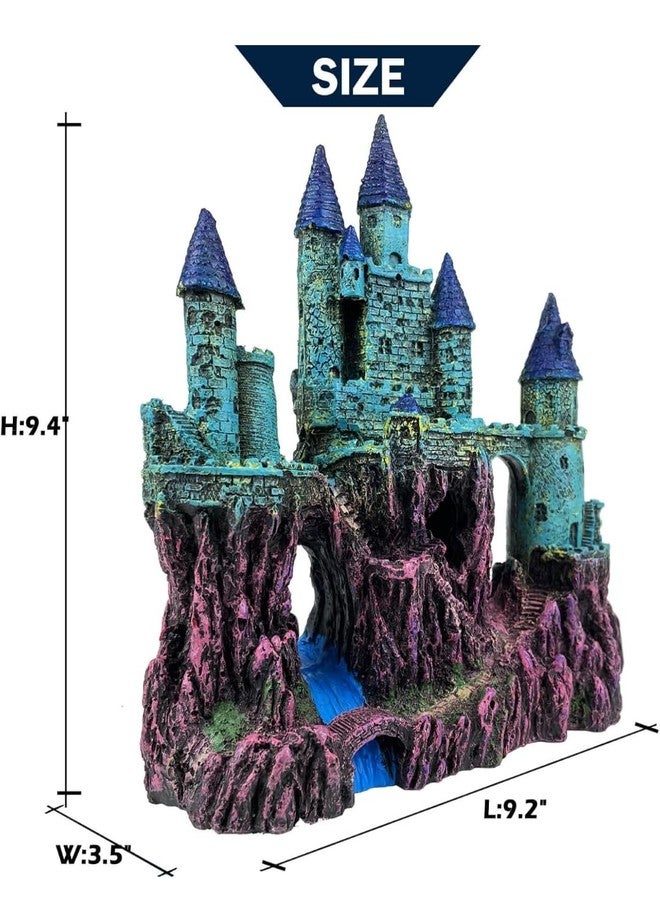 Mistletoe Resin Ancient Castle Fish Tank Aquarium Accessories Fish Hide House Beautiful Aquarium Dec - Image 2