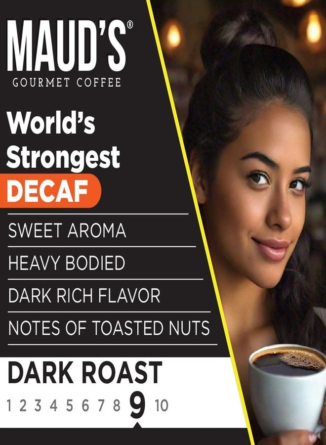 Maud's World's Strongest Decaf Coffee Pods, 50ct, Decaffeinated Dark Roast Coffee in Single Serve Pods - 100% Arabica Coffee, Compatible with Keurig K Cups Maker - Image 4