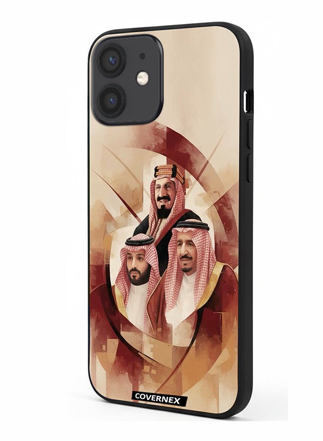 Covernex Apple iPhone 12 Mini Protective Case Cover Printed Featuring Unity Saudi Royal Leadrs Portrait - Image 1