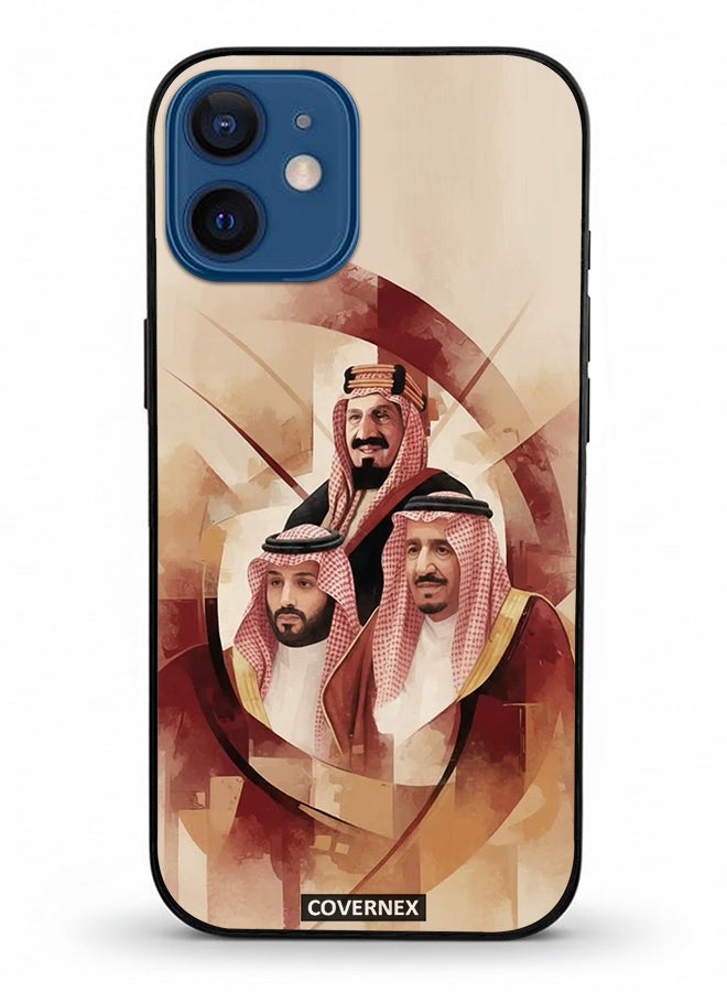 Covernex Apple iPhone 12 Mini Protective Case Cover Printed Featuring Unity Saudi Royal Leadrs Portrait - Image 2